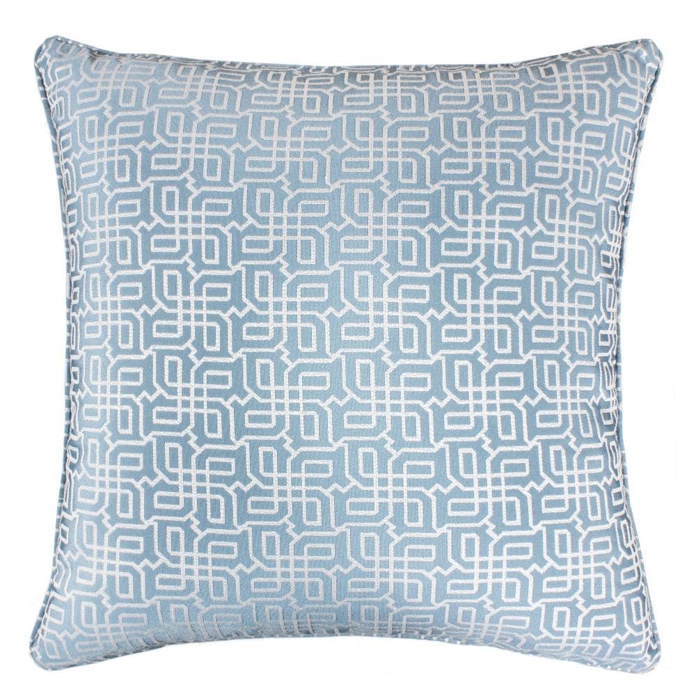 Seana Turquoise Geometric Polyester 20 in. x 20 in. Throw Pillow price history on PriceWatchPro