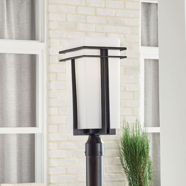 KICHLER Tremillo 1-Light Black Aluminum Hardwired Waterproof