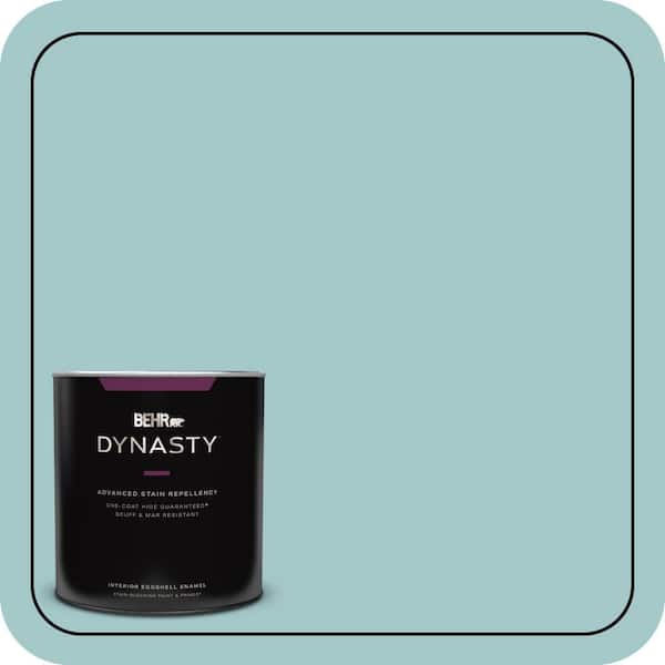 BEHR DYNASTY 1 qt. #PPU13-10 Ocean Boulevard One-Coat Hide Eggshell Enamel Interior Stain-Blocking Paint & Primer