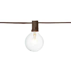 Outdoor/Indoor 12 ft. Plug-In G50 Incandescent Clear Bulbs Cafe String Light (2-Pack)
