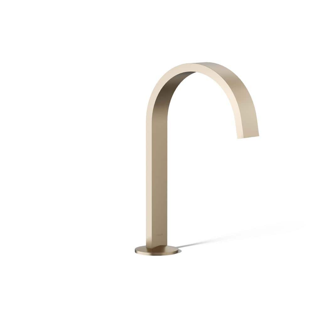 Components Bathroom Sink Faucet Spout with Ribbon Design 1.2 GPM in Vibrant Brushed Bronze price history on PriceWatchPro