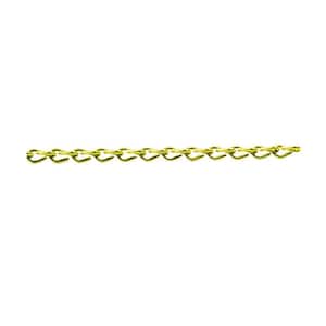 #16 x 1 ft. Brass Plated Steel Jack Chain