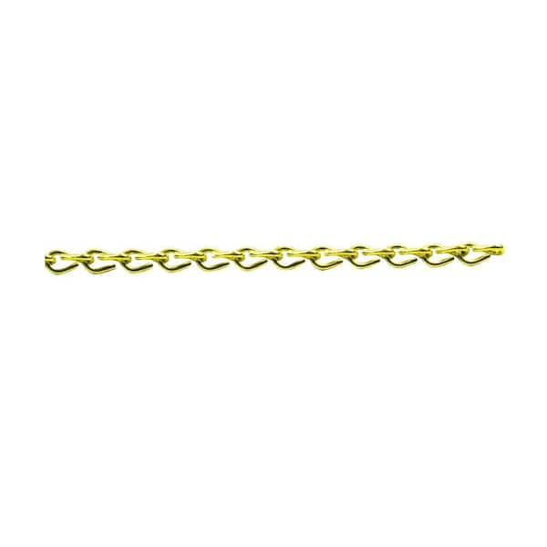 Everbilt #16 x 1 ft. Brass Plated Steel Jack Chain