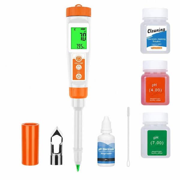 Smart Digital pH Tester with All Accessories for Hot Sauce, Dough, Cosmetic, Fermentation, Kombucha, Wine