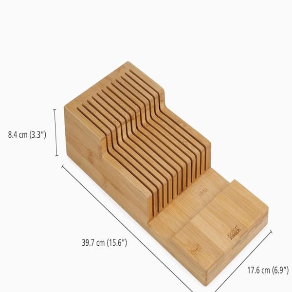 Joseph Joseph DrawerStore Bamboo 2-tier Knife Organizer