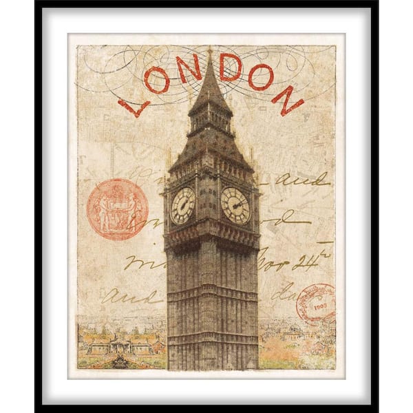 PTM Images 9.75 in. x 11.75 in. "Letter from London 8x10" Framed Wall Art