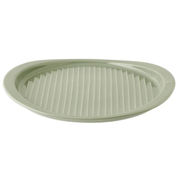 BergHOFF Balance 15.75 in. Ceramic Ribbed Pizza Tray, Sage