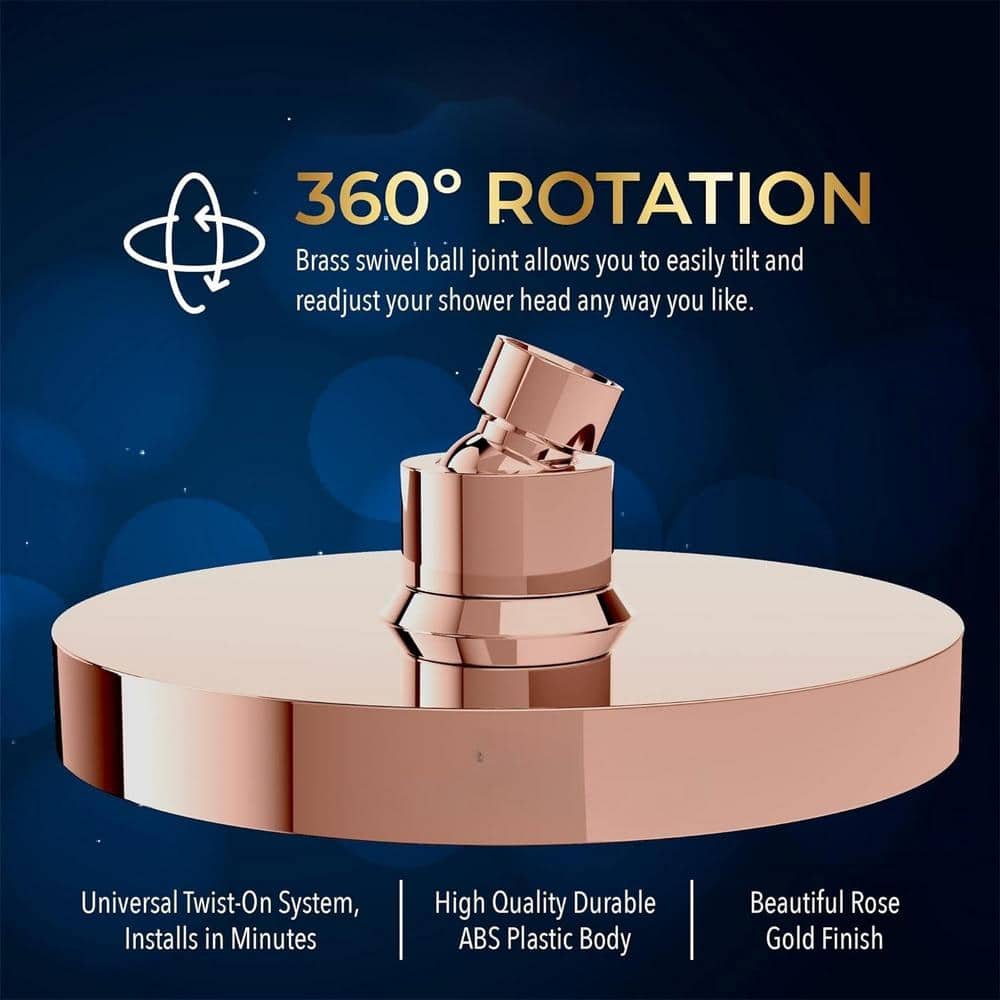 Large Rose Gold Ceiling Mounted Rain Jet Shower Head