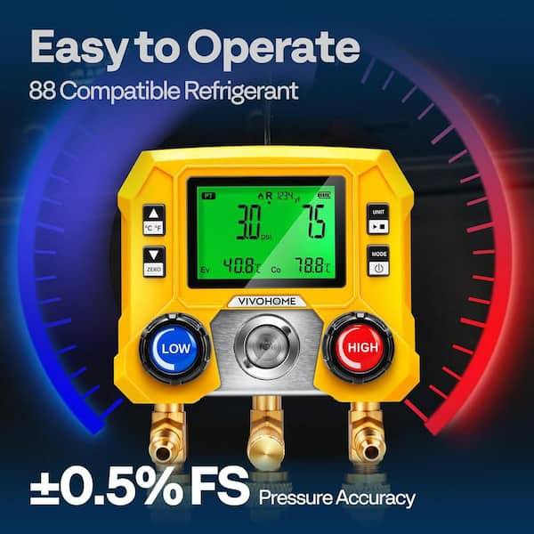 Digital Hvac Manifold Gauges at Terry Rousseau blog