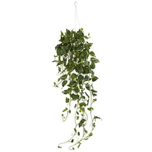 Pothos Hanging Basket Artificial Plant