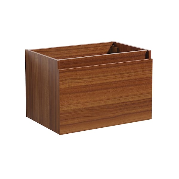 Fresca Mezzo 30 in. Modern Wall Hung Bath Vanity Cabinet Only in Teak