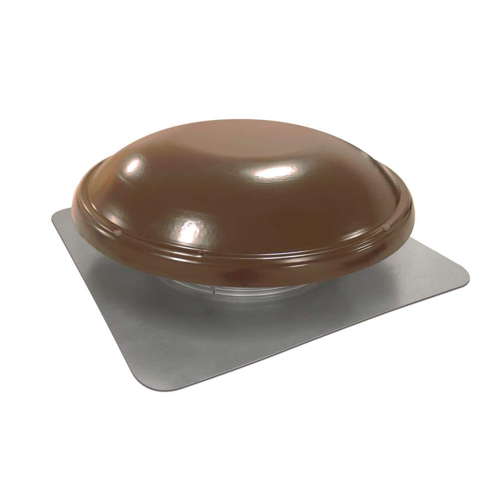 Master Flow 1,250-CFM Black Galvanized Steel Electric Power Roof Vent