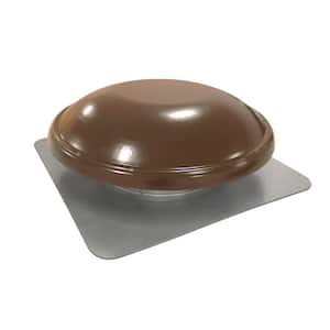 Galvanized Steel Static Roof Vent 1250 CFM Brown Power Roof Mount Attic Fan
