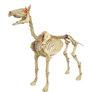 52 in. Standing Skeleton Pony with LED Illuminated Eyes