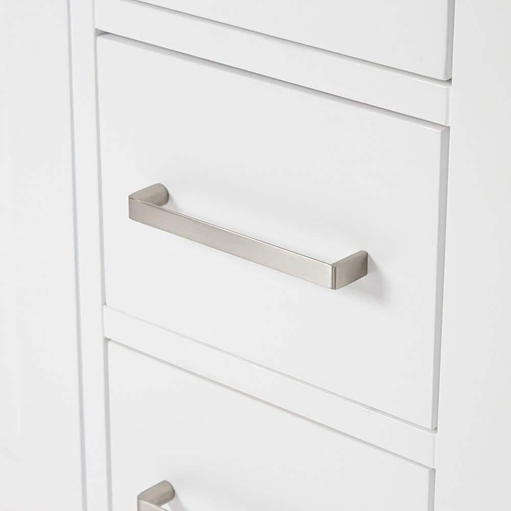 Cambridge 42" White Single Freestanding Vanity Cabinet