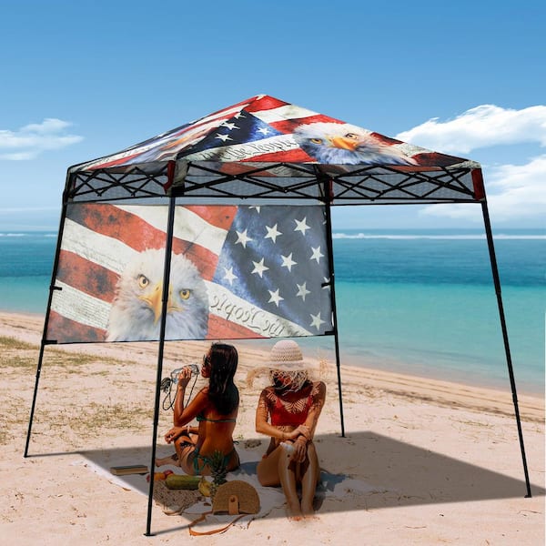 EAGLE PEAK Day Tripper 8 ft. x 8 ft. Slant Leg Light-Weight Compact Portable Canopy