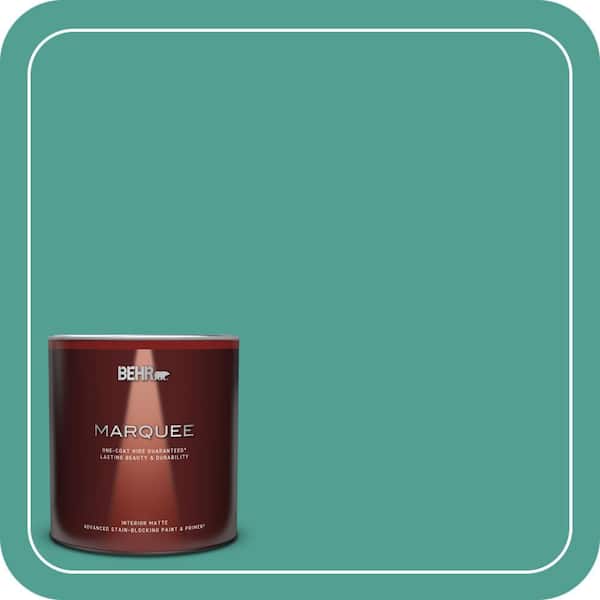 BEHR MARQUEE 1 qt. Home Decorators Collection #HDC-WR15-9 Aqua Revival Matte Interior Paint & Primer