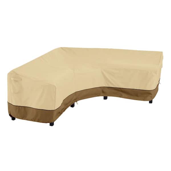 Classic Accessories Veranda 102 in. L x 35.5 in. W x 31 in. H Patio V-Shape Sectional Lounge Set Cover