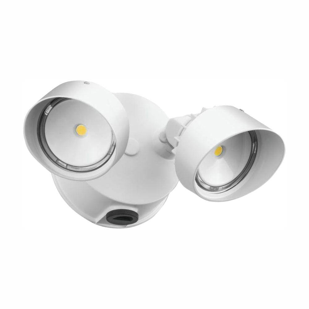 Lithonia Lighting 180-Degree 2160-Lumen White Hardwired Integrated LED Motion-Activated Flood Light Lithonia Lighting 180-Degree 2160-Lumen White Hardwired Integrated LED Motion-Activated Flood Light