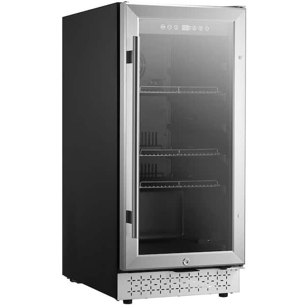 Beverage Refrigerator Cooler, 12.2 cu. ft. Black Beverage Fridge with Digital Temperature Control, Soda Beer Fridge