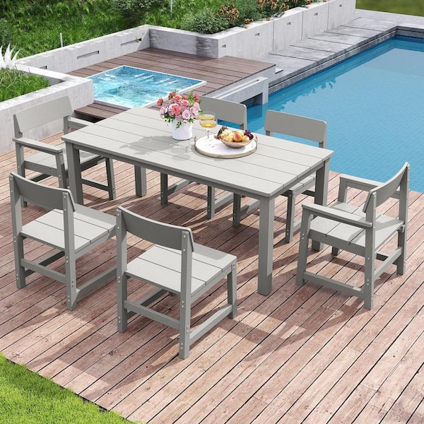cheap plastic patio table with umbrella hole Outsunny 36.25" Dia Round White This weatherproof dining table Foldable Tables Outdoor Plastic Table