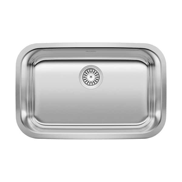 Blanco STELLAR Undermount Stainless Steel 28 in. Single Bowl ADA Kitchen Sink