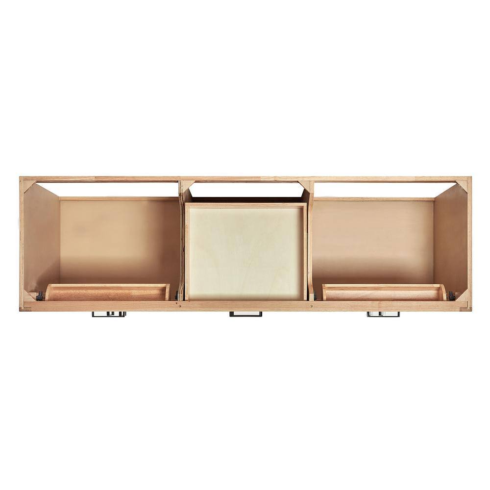Hepburn 72" Light Brown Oak Double Freestanding Vanity Base