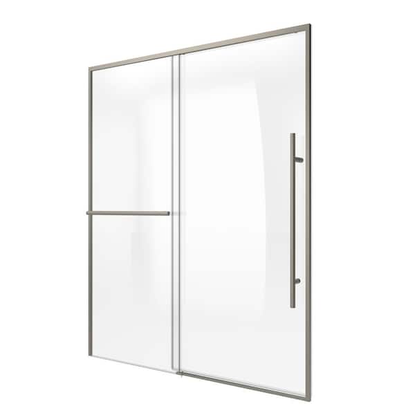 DreamLine Dawn 56-60 in. W x 72 in. H Semi-Frameless Sliding