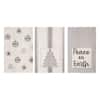 VHC BRANDS Grace Gray Cream Peace on Earth Cotton Kitchen Tea