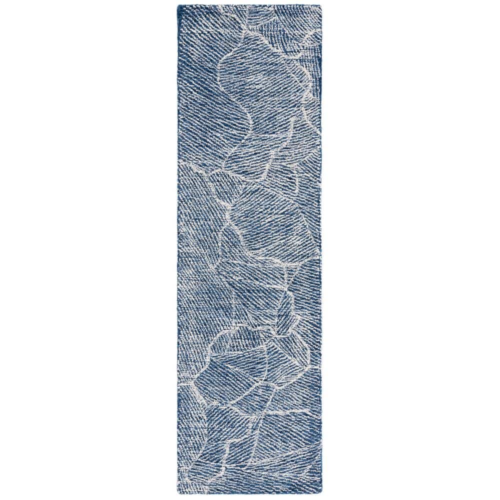 Metro 2 ft. x 8 ft. Navy/Ivory Solid Color Abstract Runner Rug price history on PriceWatchPro