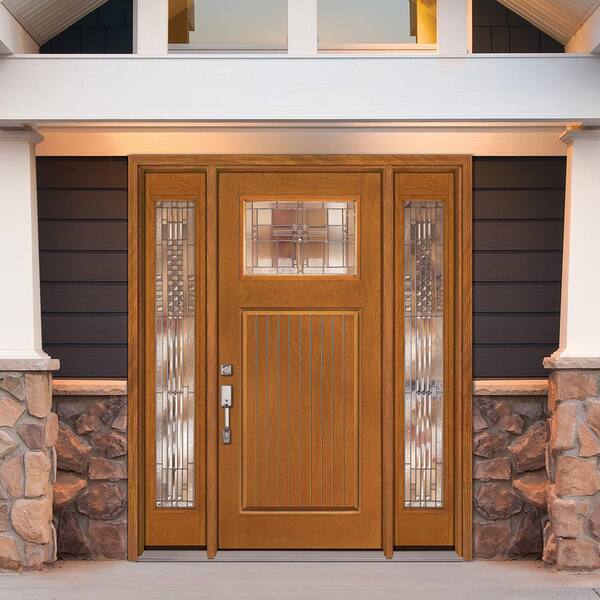 Feather River Doors Cottage Collection Customizable Fiberglass Prehung Front Door