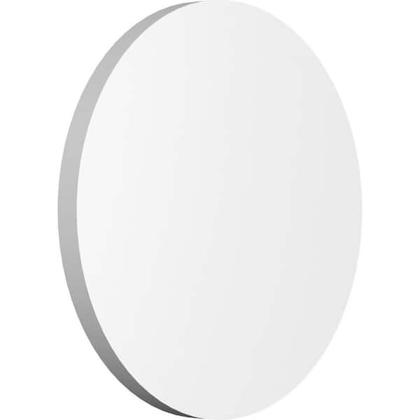 Ekena Millwork 8-in W x 8-in H x-1/2-in P Standard Grayson Rosette with Square Edge (2-Pack)