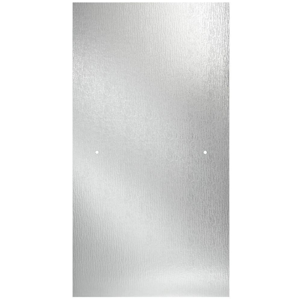 Delta 27 3 8 In X 63 1 8 In X 1 4 In 6 Mm Frameless Pivot Shower Door Glass Panel In Rain For 30 33 In Doors Sdgnp33 Rn R The Home Depot