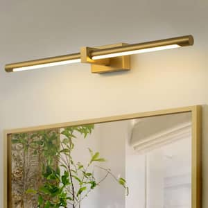 Jonathan 23.6 in. 1-Light Gold Linear Dimmable LED Vanity Light