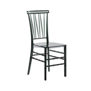 Chiavari Style Grey Acrylic Stackable Event Chairs-Set of 4