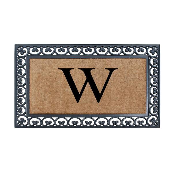 A1hc Welcome Markham Border Double Extra Large 30 in. x 48 in. Coir Door Mat