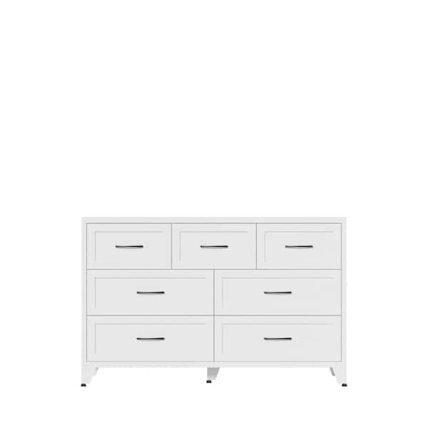 long short dresser white Hommpa White Dresser for Bedroom, 3 Drawers dresser for closet, Small Chests of Drawers for Adult, 30" Tall Nightstand Wood Storage Cabinet for Living