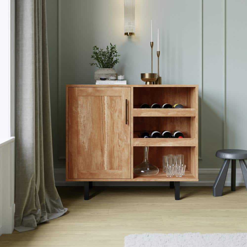 Carnegy Avenue Light Brown Bar Cabinet