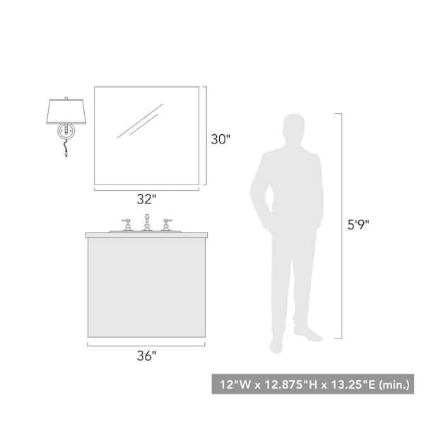 Golden Lighting - Eleanor 1-Light Matte Black Modern White Shade Articulating Wall Sconce