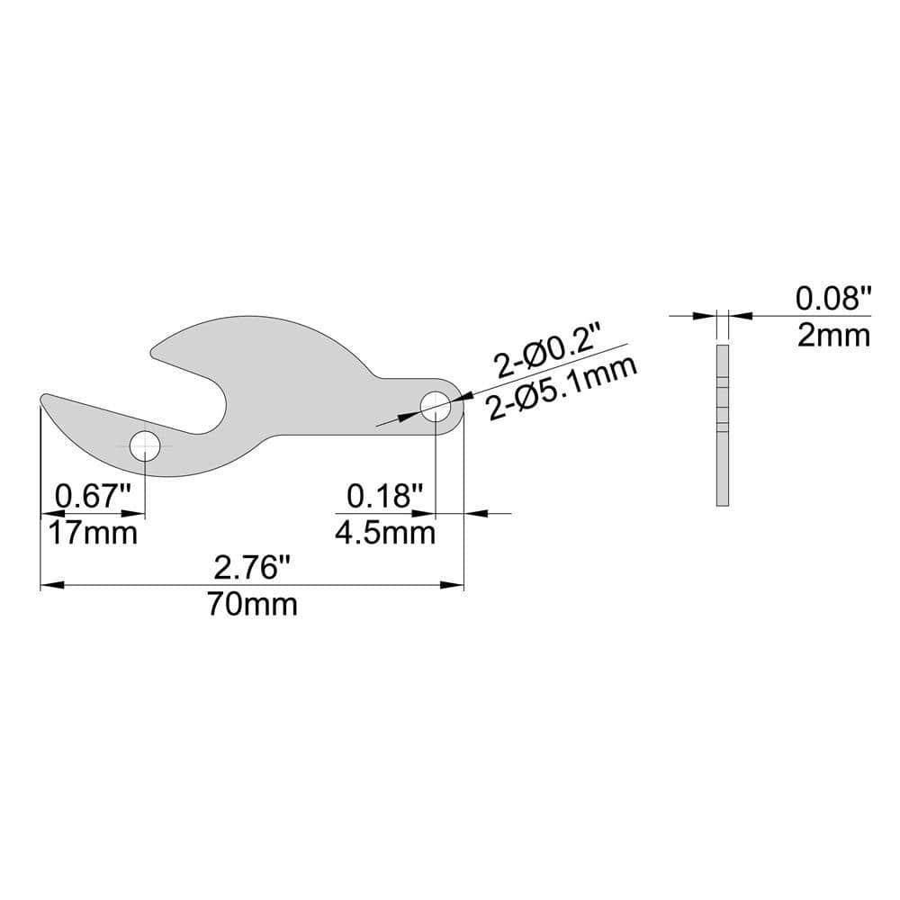 Zinc Plated Steel Self-Latching Gate Door Hardware