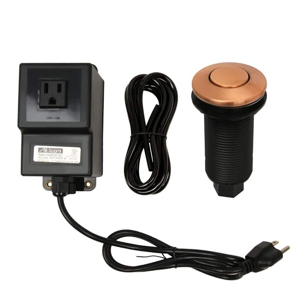 Akicon Copper Garbage Disposal Kitchen Air Switch Kit Ak79001a-c - The 