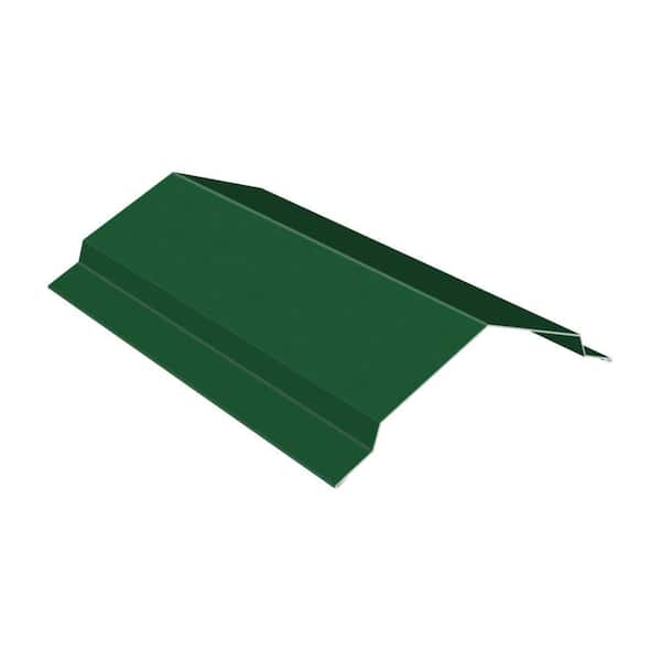 Gibraltar Building Products 10 ft. x 3 in. Galvalume Forest Green Ridge Cap