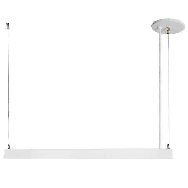 Maxxima 4 ft. LED White Linear Up/Down Light Fixture 3 CCT 3500K-5000K ...