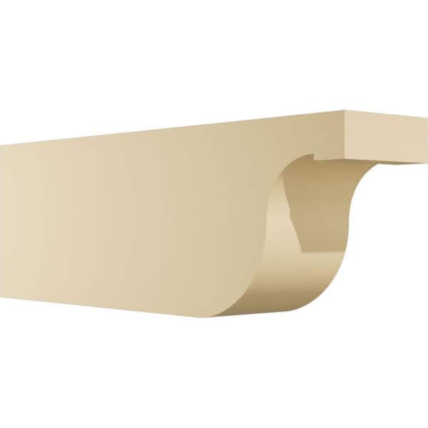 Ekena Millwork 6 in. W x 10 in. H x 30 in. L Standard Del Monte Signature Polyurethane Outlooker, Primed Tan