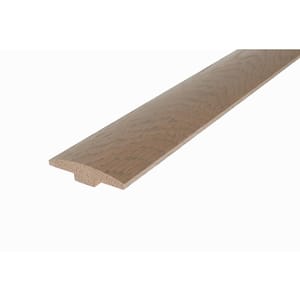Pisa 0.28 in. Thick x 2 in. Wide x 78 in. Length Matte Wood T-Molding