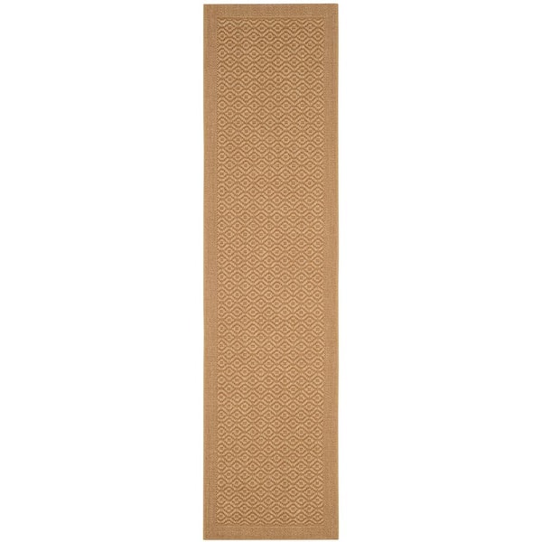 Palm Beach 2 ft. x 10 ft. Maize Trellis Runner Rug