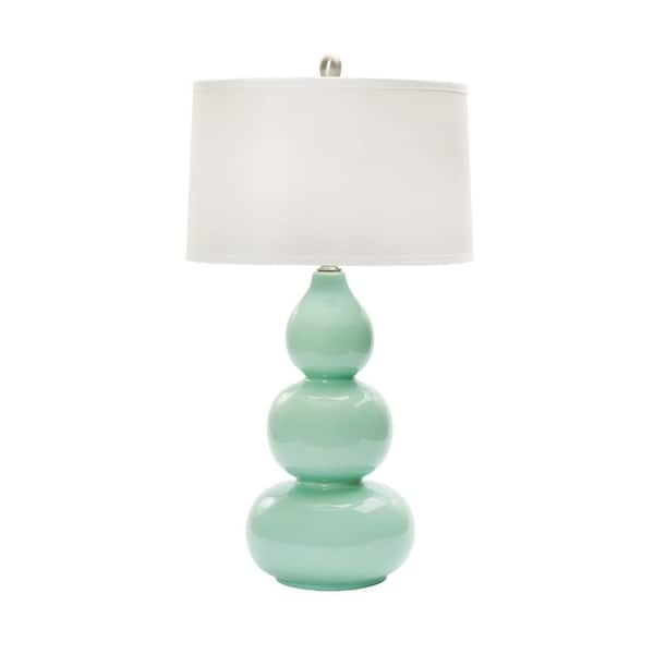 28 In Mint Green Ceramic Table Lamp W, Mint Green Bedside Lamp