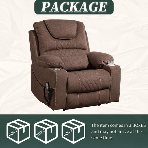 aisword Enhanced Exclusive Oversized Chenille Recliner Chair