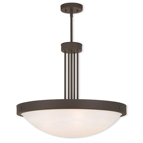 Livex Lighting New Brighton 5 Light Bronze Pendant