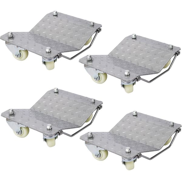 Ami Tire 1500 lbs. Heavy-Duty Wheel Dolly in Silver (4-Sets)
